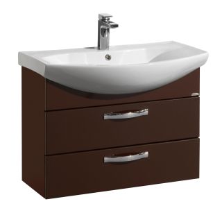 Тумба под раковину Акватон Ария 80см тёмно-коричневый 1A140801AA430